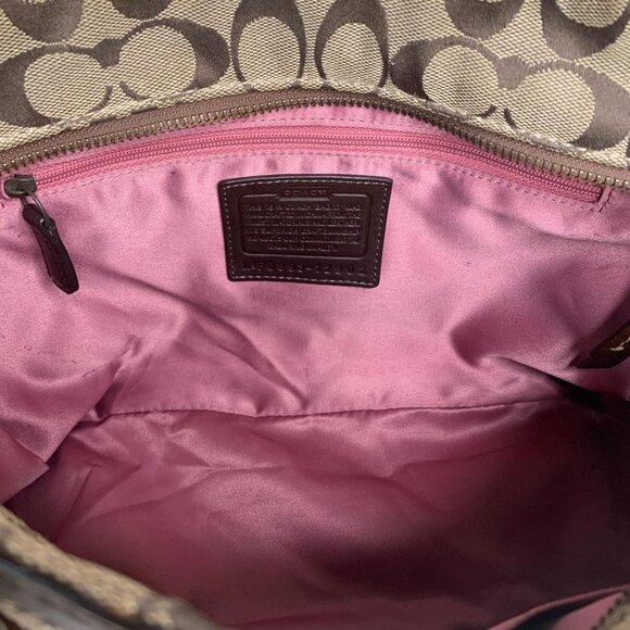 Vintage brown and tan Coach - Picture 7 of 8